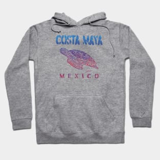 Costa Maya, Mexico, Gliding Sea Turtle Hoodie